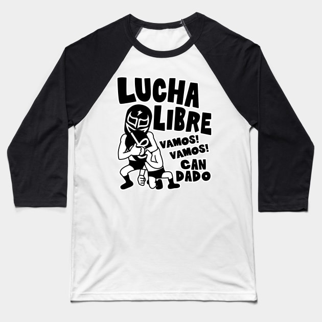 LUCHA LIBRE#72mono Baseball T-Shirt by RK58